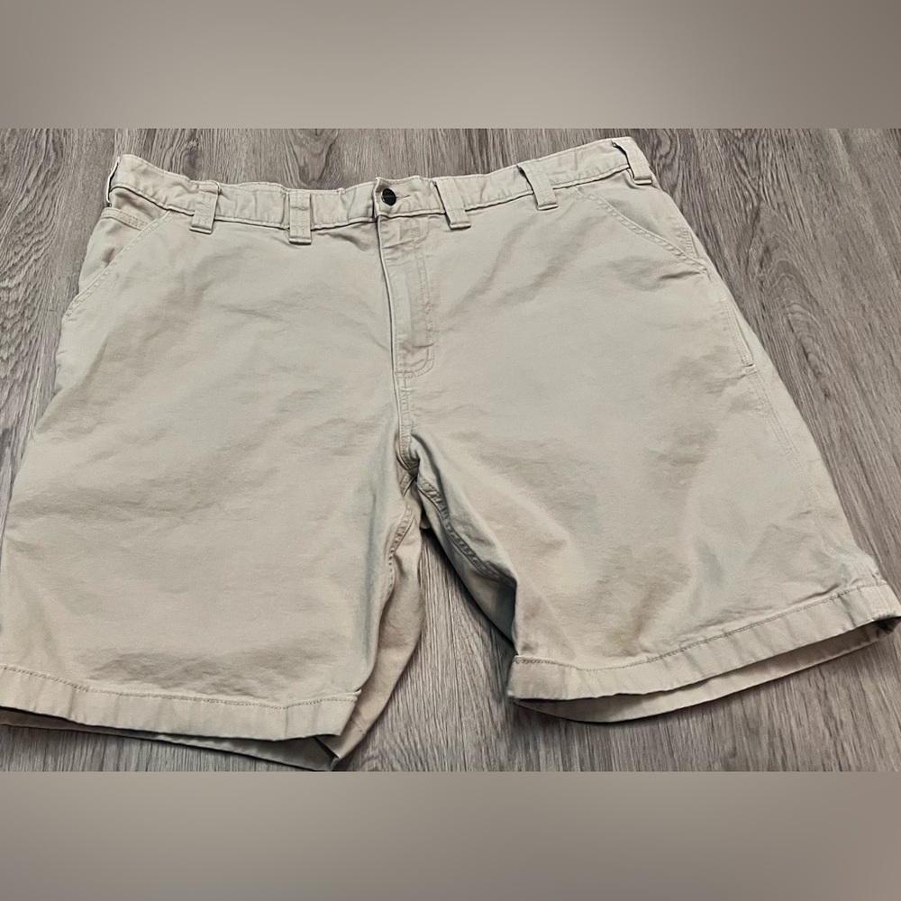 Carhartt Men's Light Khaki Flat Front Shorts